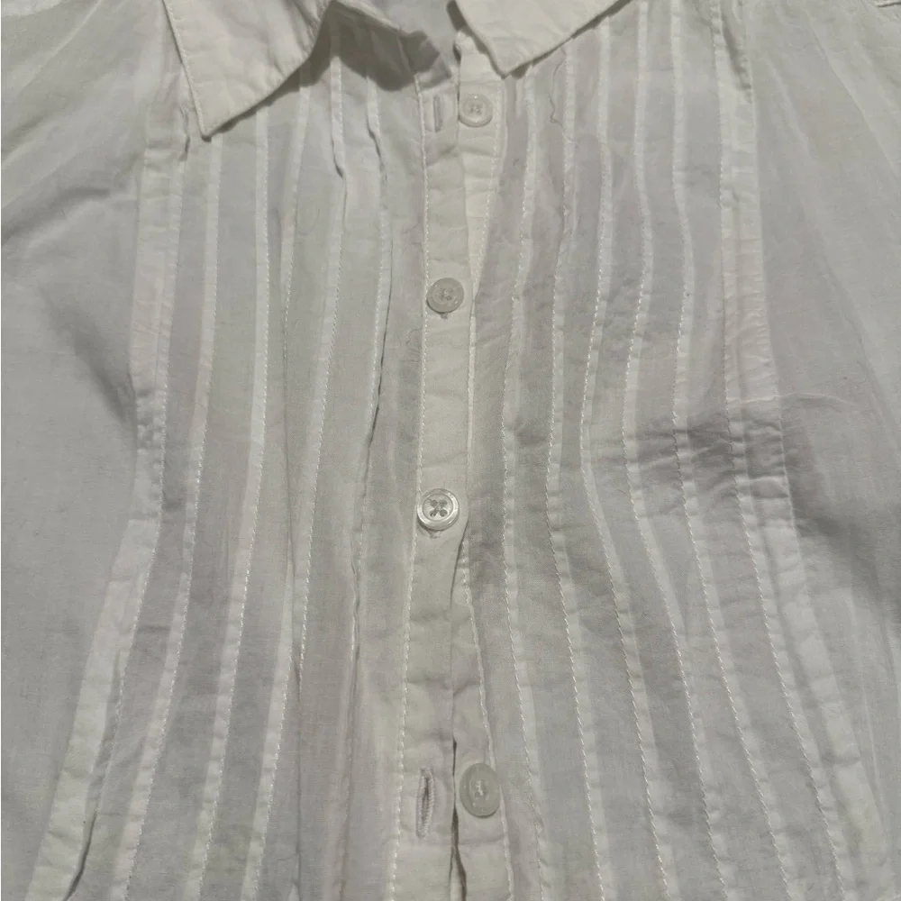 AGB Off-White Collared Blouse - Picture 2 of 6